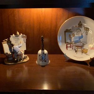 Norman Rockwell Triple self portrait